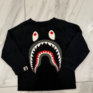 bape shark long sleeve size：100cm